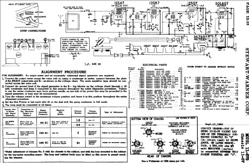 11-5V Chassis; Stewart Warner Corp. (ID = 536873) Radio