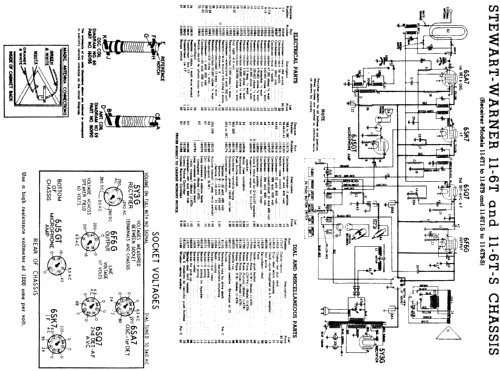 11-6T-S series chassis; Stewart Warner Corp. (ID = 560695) Radio