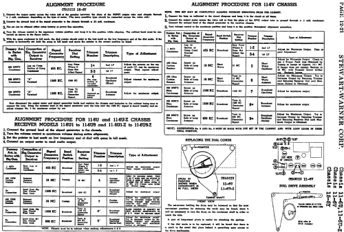 11-6U4 Ch= 11-6U; Stewart Warner Corp. (ID = 538504) Radio