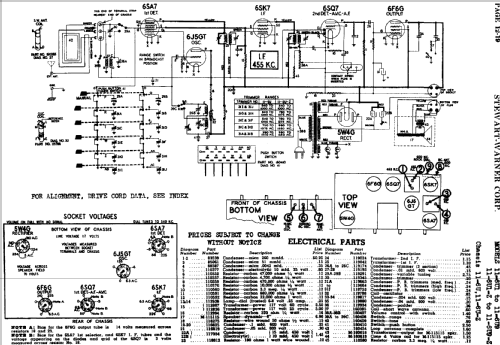 11-6U series chassis; Stewart Warner Corp. (ID = 538495) Radio