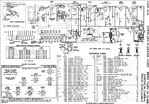 11-8D series chassis; Stewart Warner Corp. (ID = 538234) Radio