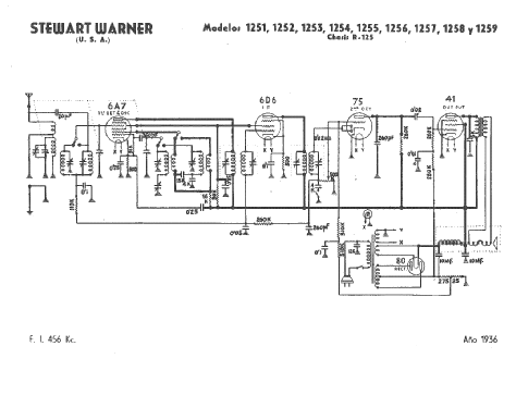 1251 Strand Ch= R-125X; Stewart Warner Corp. (ID = 109361) Radio