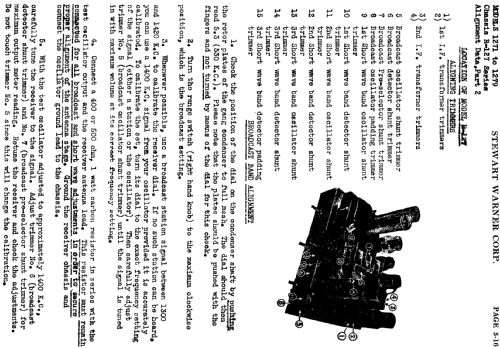 1273 Ch= R-127; Stewart Warner Corp. (ID = 501421) Radio