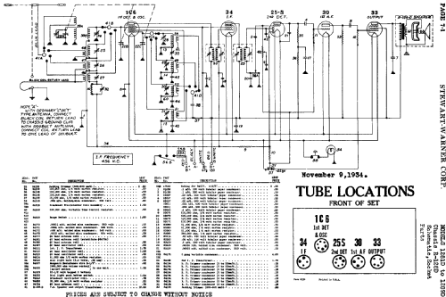 1281D Ch= R-128D; Stewart Warner Corp. (ID = 503108) Radio