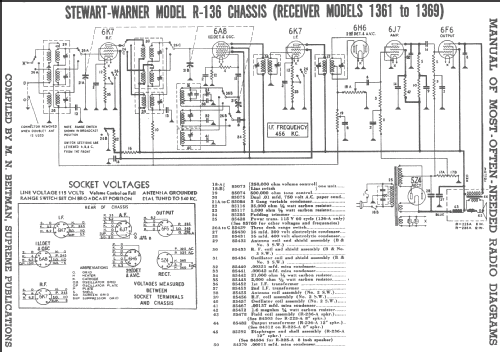 1369 Ch= R-136; Stewart Warner Corp. (ID = 245040) Radio