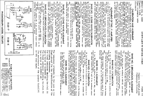 1382 Ch= R-138; Stewart Warner Corp. (ID = 504191) Radio