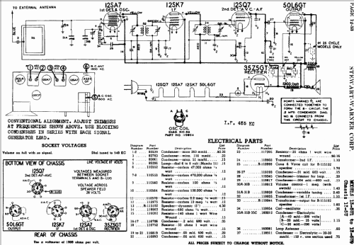 13-5U8 Ch= 13-5U; Stewart Warner Corp. (ID = 537776) Radio