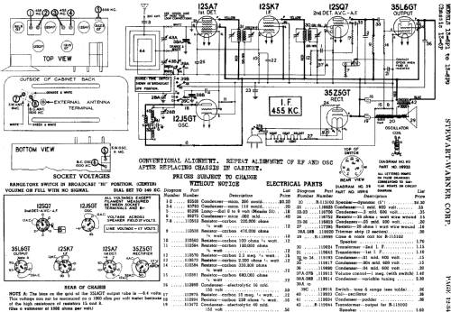 13-6P2 Ch= 13-6P; Stewart Warner Corp. (ID = 537782) Radio