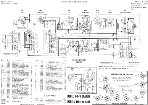 1493 Ch= R-149; Stewart Warner Corp. (ID = 505724) Radio