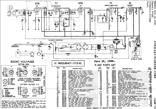 1601 Ch= R-160; Stewart Warner Corp. (ID = 508062) Car Radio