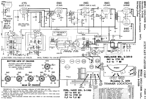 1634D Ch= R-163D; Stewart Warner Corp. (ID = 509302) Radio