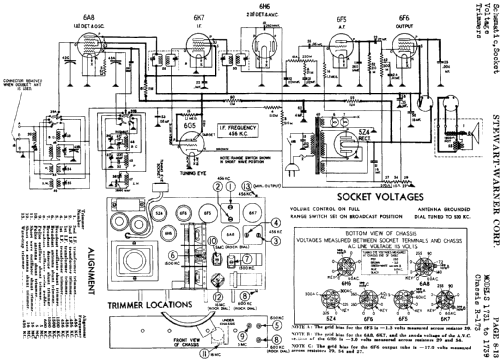 1733 Ch= R-173; Stewart Warner Corp. (ID = 508591) Radio