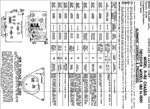 1823 Ch= R-182; Stewart Warner Corp. (ID = 511481) Radio