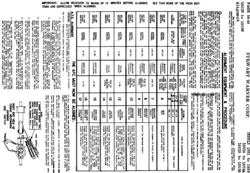 1852 Ch= R-185; Stewart Warner Corp. (ID = 514298) Radio