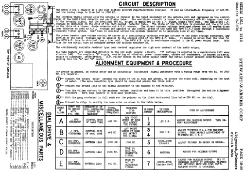 1911 Ch= R-191D; Stewart Warner Corp. (ID = 515763) Radio