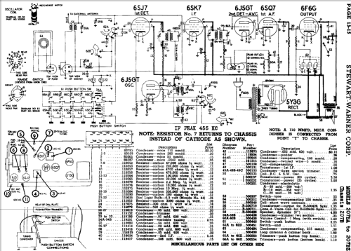 207BZ Ch= 207B; Stewart Warner Corp. (ID = 543485) Radio