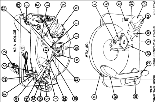 207D series chassis; Stewart Warner Corp. (ID = 544092) Radio