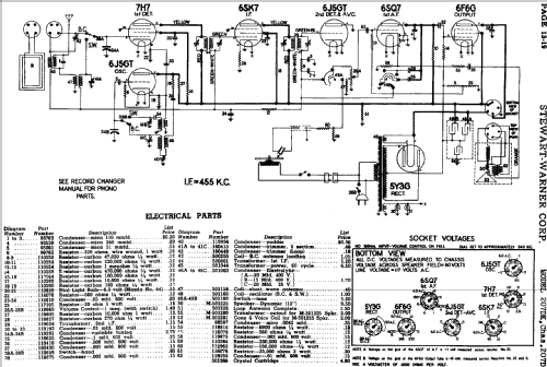 207DK Ch= 207D; Stewart Warner Corp. (ID = 544094) Radio