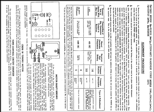 3341 ; Stewart Warner Corp. (ID = 364569) Car Radio