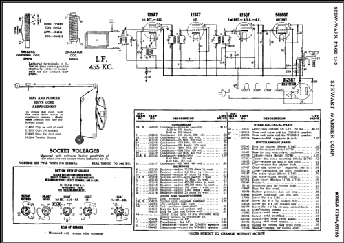 51T46 Ch= 9024-B; Stewart Warner Corp. (ID = 483635) Radio