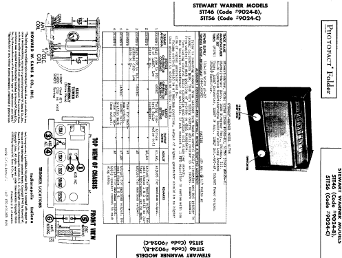 51T46 Ch= 9024-B; Stewart Warner Corp. (ID = 483640) Radio