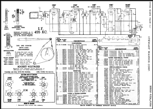 61T26 Ch= 9022B; Stewart Warner Corp. (ID = 483657) Radio