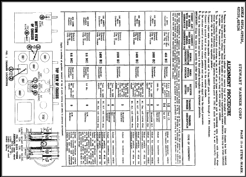 62T16 Ch= 9023C; Stewart Warner Corp. (ID = 483698) Radio