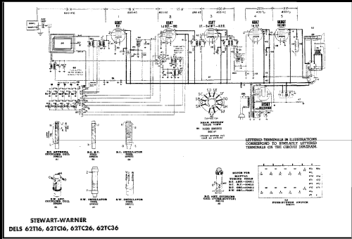 62T16 Ch= 9023C; Stewart Warner Corp. (ID = 483727) Radio