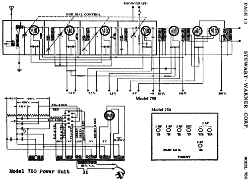 750; Stewart Warner Corp. (ID = 491810) Radio