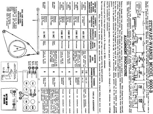 9000-B ; Stewart Warner Corp. (ID = 560848) Radio