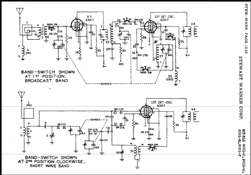 9001-E ; Stewart Warner Corp. (ID = 484573) Radio