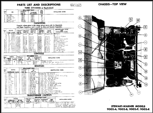 9002-P ; Stewart Warner Corp. (ID = 484936) Radio