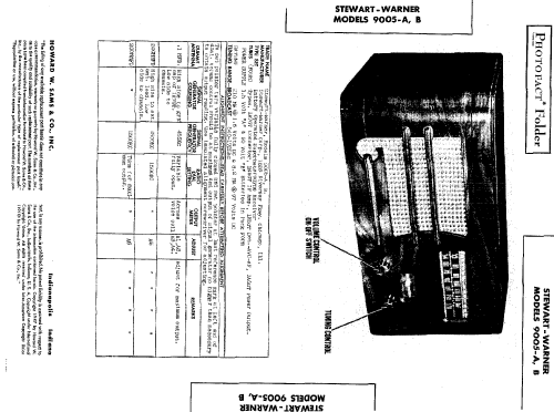 9005-A ; Stewart Warner Corp. (ID = 485208) Radio