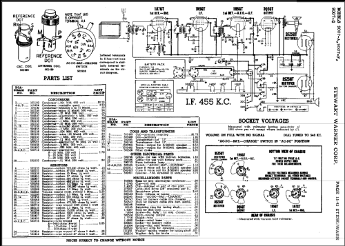 9007-G ; Stewart Warner Corp. (ID = 485243) Radio