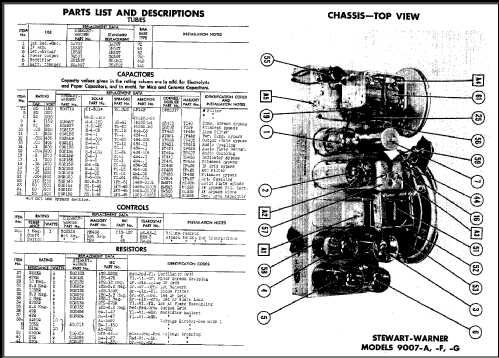 9007-G ; Stewart Warner Corp. (ID = 485246) Radio