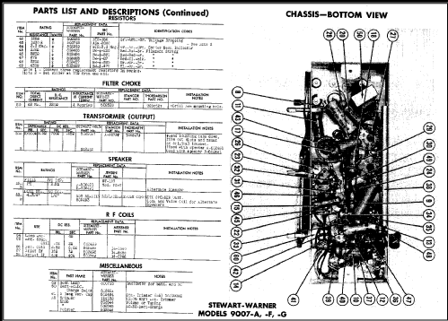 9007-G ; Stewart Warner Corp. (ID = 485247) Radio