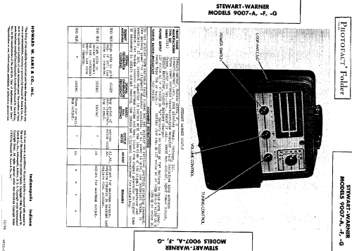 9007-G ; Stewart Warner Corp. (ID = 485248) Radio