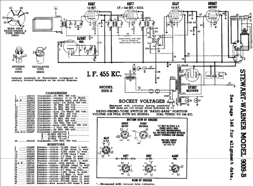 9009-B ; Stewart Warner Corp. (ID = 560854) Radio