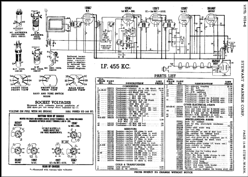 9014E ; Stewart Warner Corp. (ID = 485223) Radio