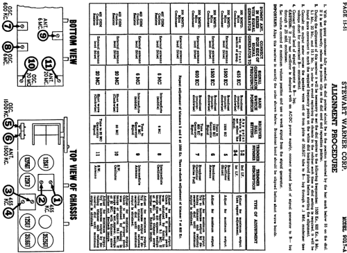 9017A late; Stewart Warner Corp. (ID = 554433) Radio