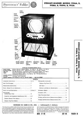 9106A; Stewart Warner Corp. (ID = 2818014) Television