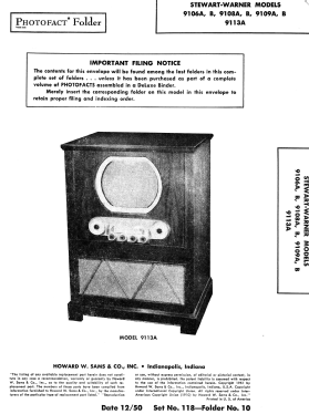 9106A; Stewart Warner Corp. (ID = 2818015) Fernseh-E