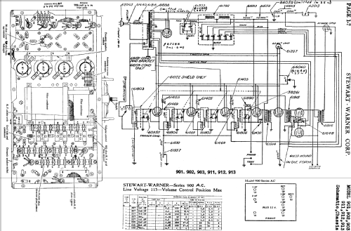 911 Ch= 900 series; Stewart Warner Corp. (ID = 491814) Radio