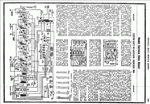 912 Ch= 900 series; Stewart Warner Corp. (ID = 1620654) Radio