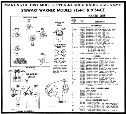 9154-C ; Stewart Warner Corp. (ID = 129195) Radio