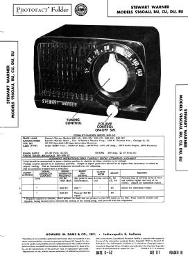 9160AU ; Stewart Warner Corp. (ID = 3063922) Radio