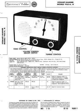 9165-B ; Stewart Warner Corp. (ID = 3139800) Radio