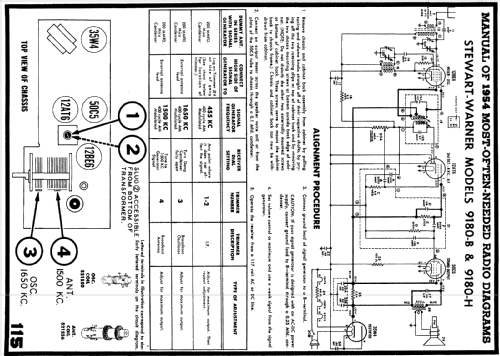 9180-H ; Stewart Warner Corp. (ID = 182798) Radio