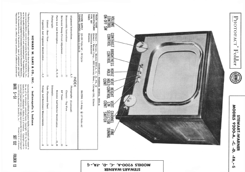 9200-A ; Stewart Warner Corp. (ID = 2054049) Television