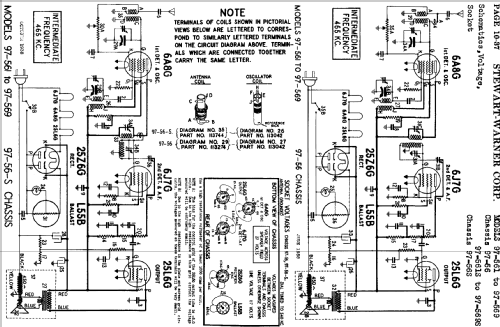 97-567S Ch= 97-56S; Stewart Warner Corp. (ID = 522296) Radio